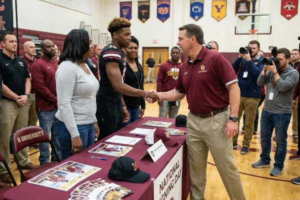 College football recruitment funnel